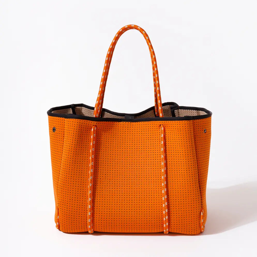 Large Neoprene Tote Bag - Orange