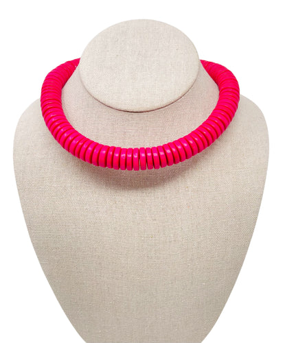 Coconut Necklace - Hot Pink