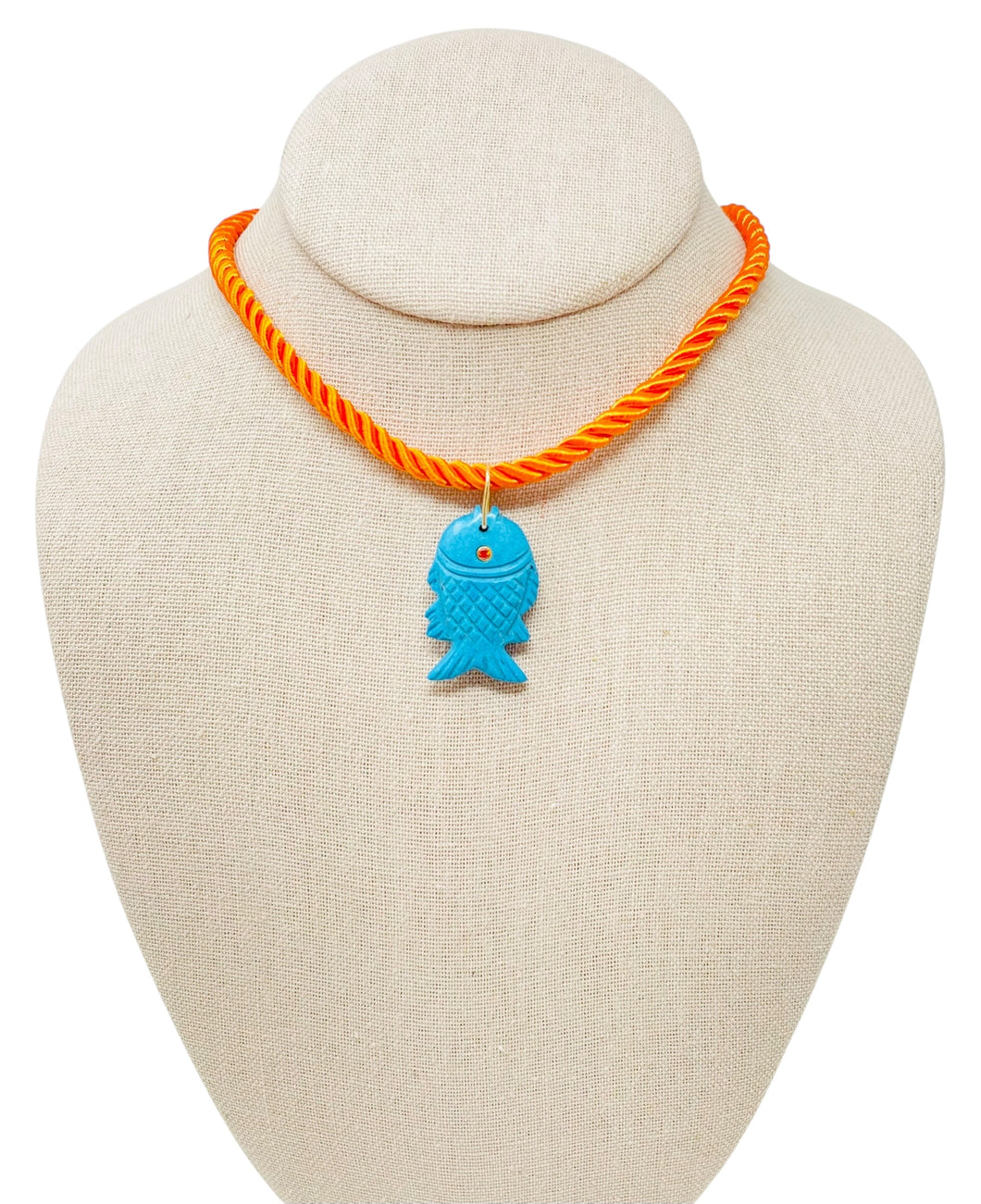 Rope Fish Necklace - Turquoise