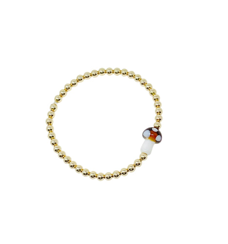 4mm Truffle Layer Bracelet - Brown