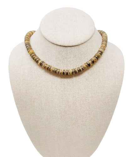 Coconut Necklace Thin - Espresso