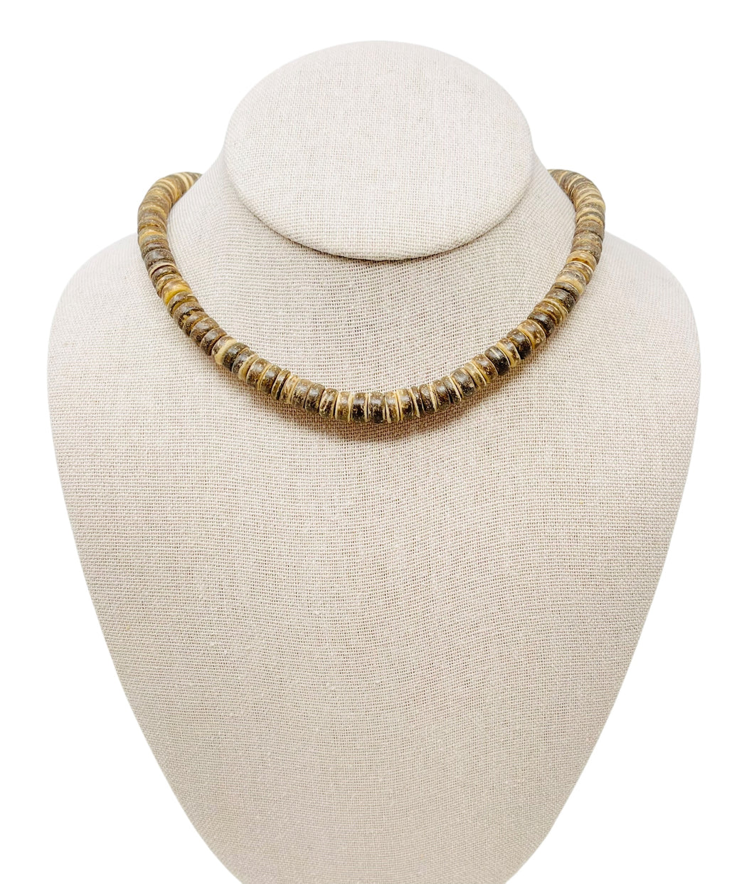 Coconut Necklace Thin - Espresso