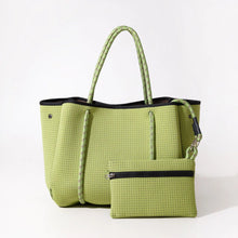 Load image into Gallery viewer, Large Neoprene Tote Bag - Matcha Green