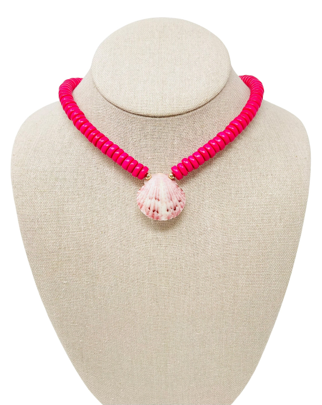 Coconut Shell Necklace - Pink