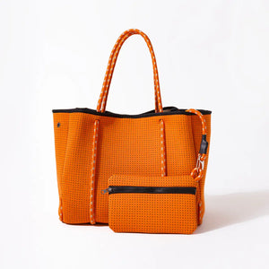 Large Neoprene Tote Bag - Orange