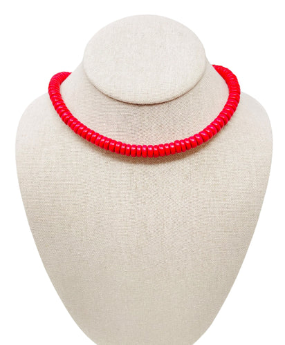 Coconut Necklace Thin - Red