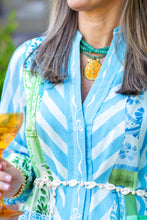 Load image into Gallery viewer, Charmed Thin Amazonite Gemstone Necklace - Shell/Seafoam