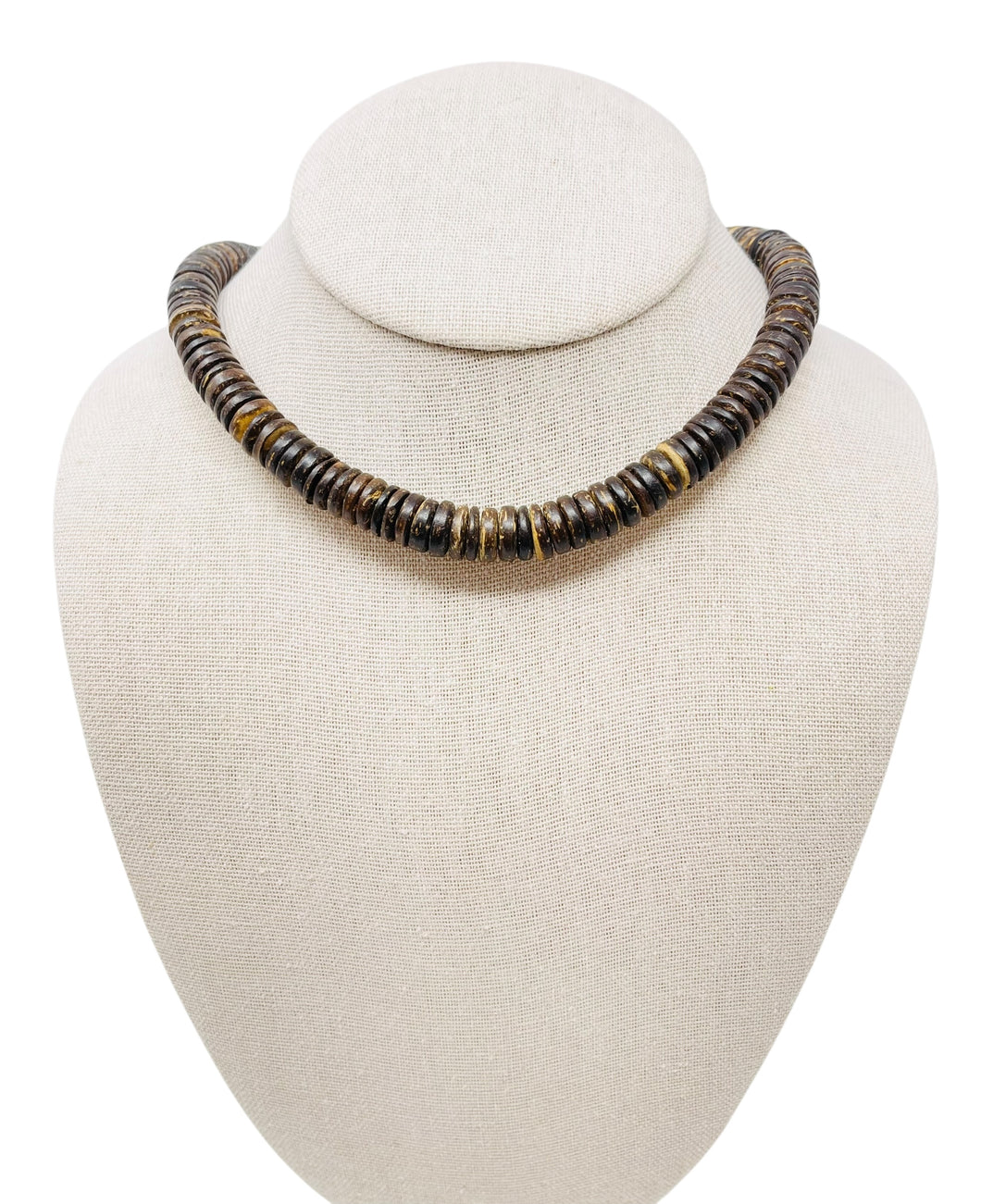 Coconut Necklace Thin - Chocolate