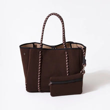 Load image into Gallery viewer, Large Neoprene Tote Bag - Espresso Brown
