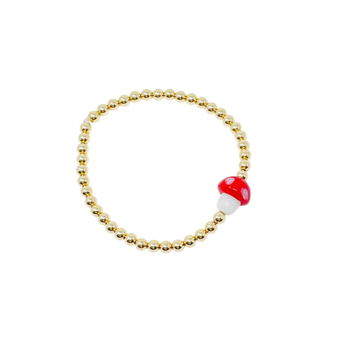 4mm Truffle Layer Bracelet - Red
