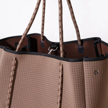 Load image into Gallery viewer, Large Neoprene Tote Bag - Mocha Brown
