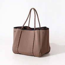 Load image into Gallery viewer, Large Neoprene Tote Bag - Mocha Brown