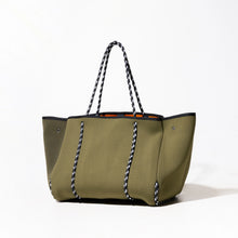 Load image into Gallery viewer, Large Neoprene Tote Bag - Safari Green