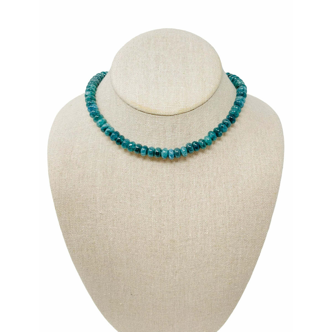 Opal Gemstone Necklace - Aquamarine