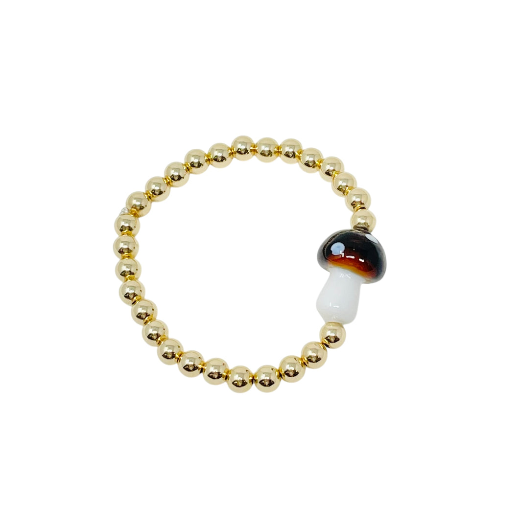 6mm Truffle Layer Bracelet - Brown