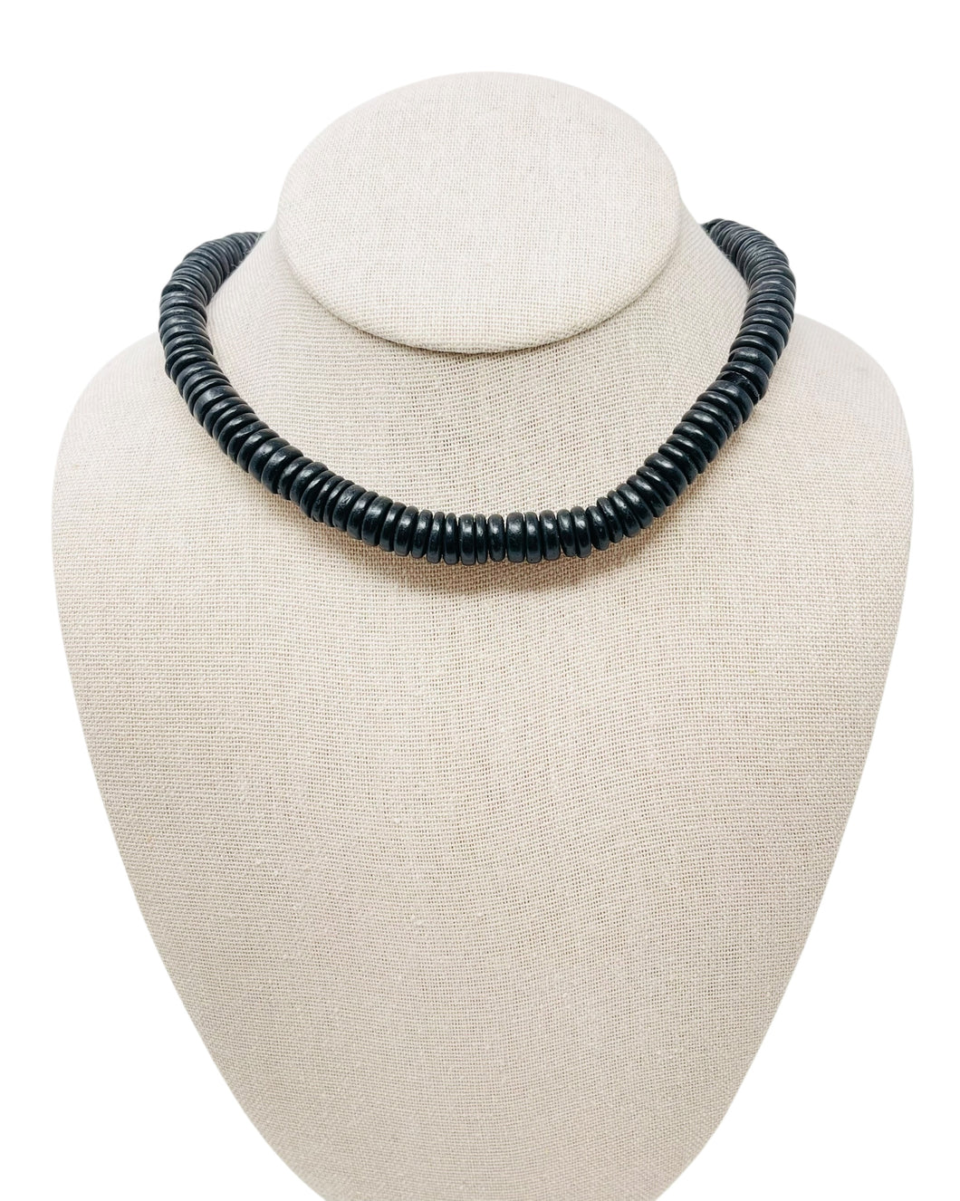 Coconut Necklace Thin - Onyx
