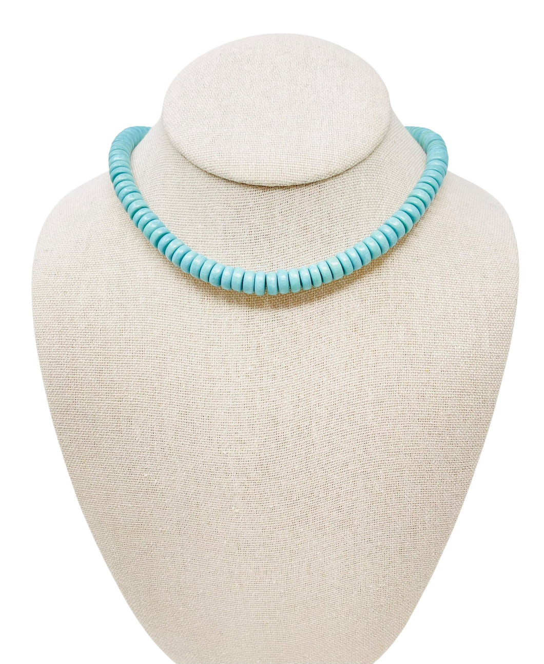Coconut Necklace Thin - Light Blue