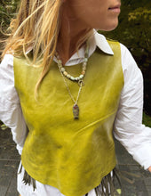 Load image into Gallery viewer, Charmed Cuboid Amazonite Necklace - Horseshoe