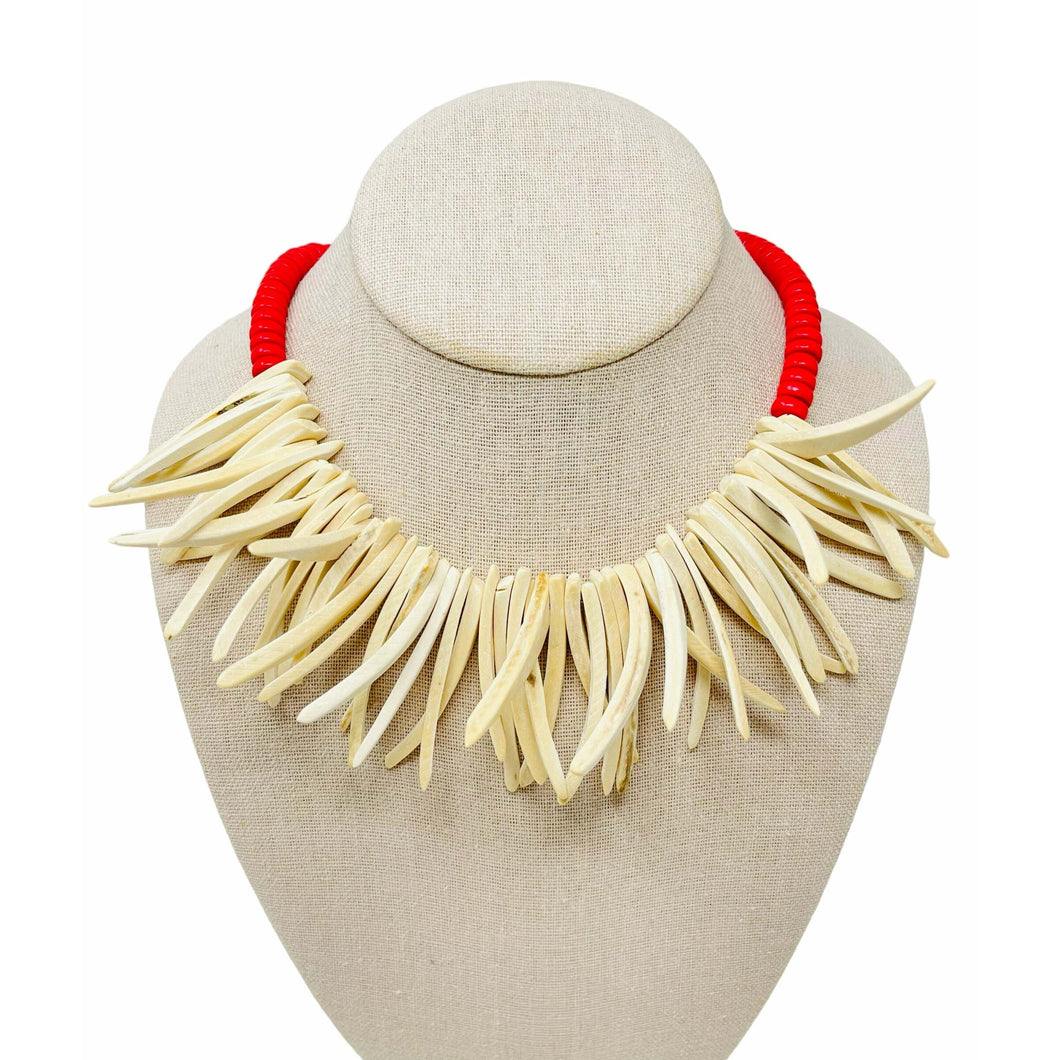 Olympia Necklace Thin - Red
