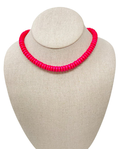 Coconut Necklace Thin - Hot Pink