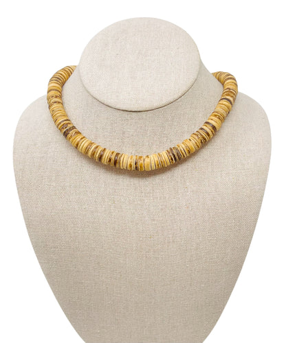 Coconut Necklace Thin - Tan