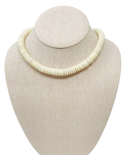 Coconut Necklace Thin - White