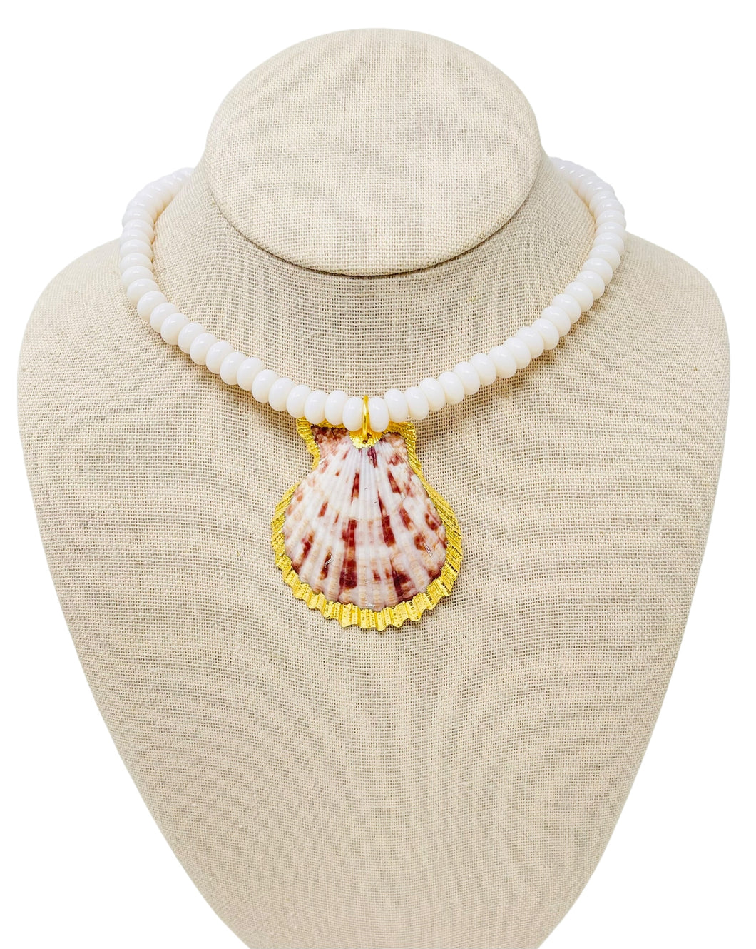 Exuma Shell Necklace - Pale Pink