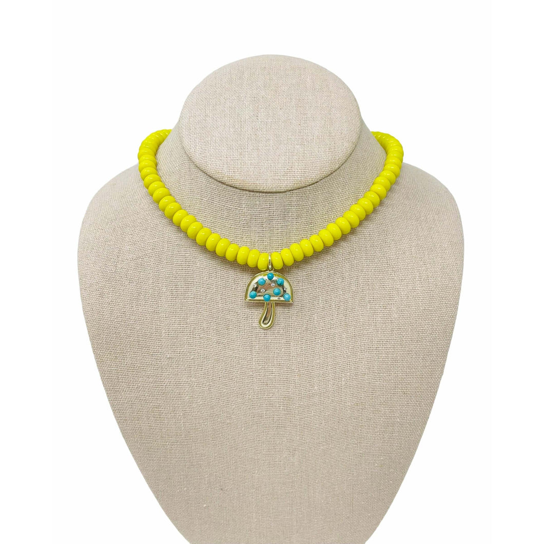 Charmed Exuma Necklace - Citron/Mushroom