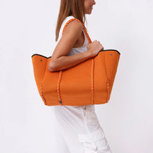 Load image into Gallery viewer, Large Neoprene Tote Bag - Orange