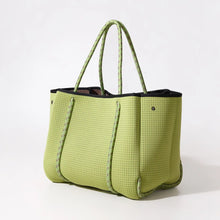 Load image into Gallery viewer, Large Neoprene Tote Bag - Matcha Green