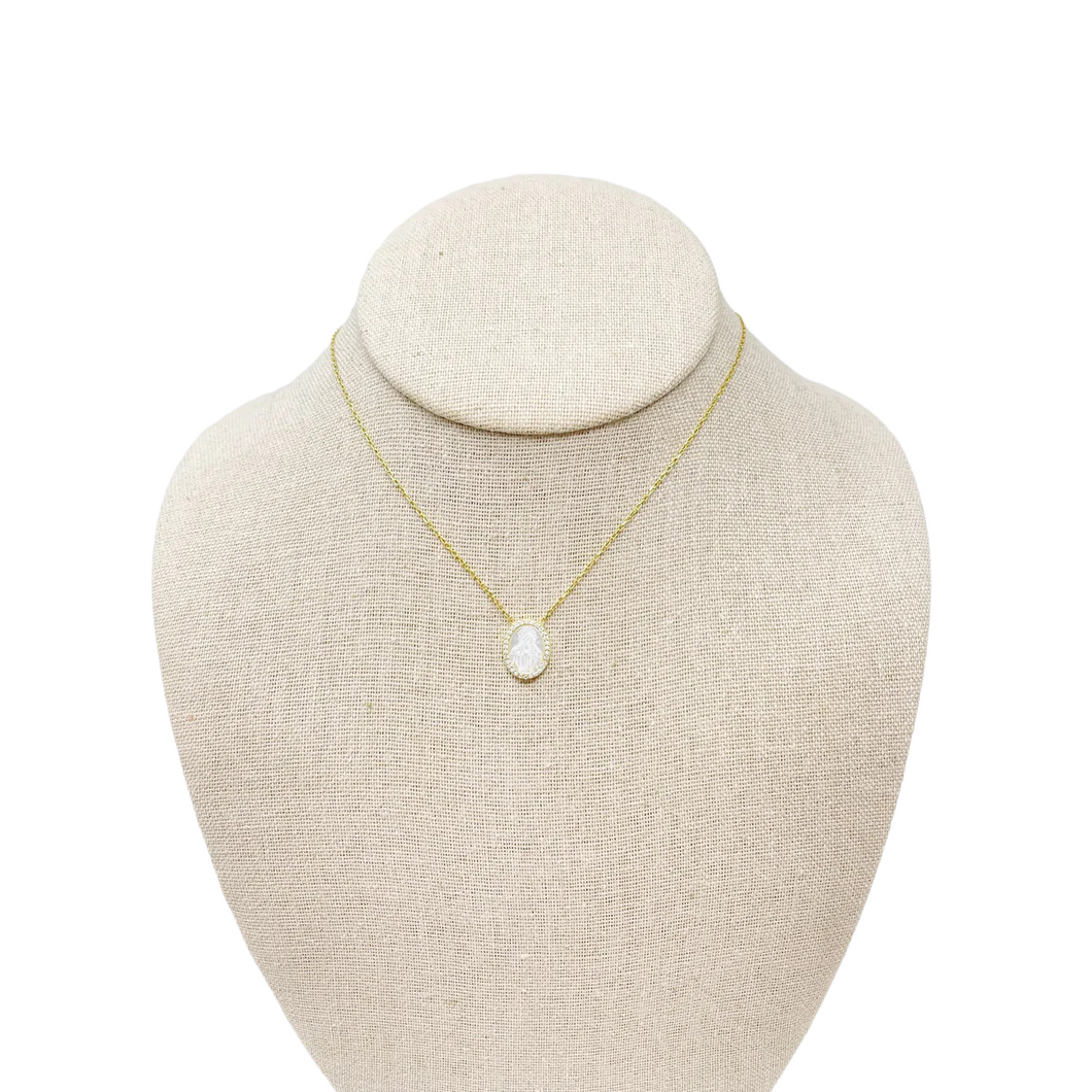 Mini Kenzie Necklace - White