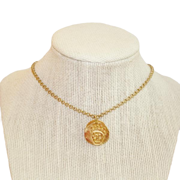 CHANEL Medallion Chain Necklace Gold 1330025 | FASHIONPHILE
