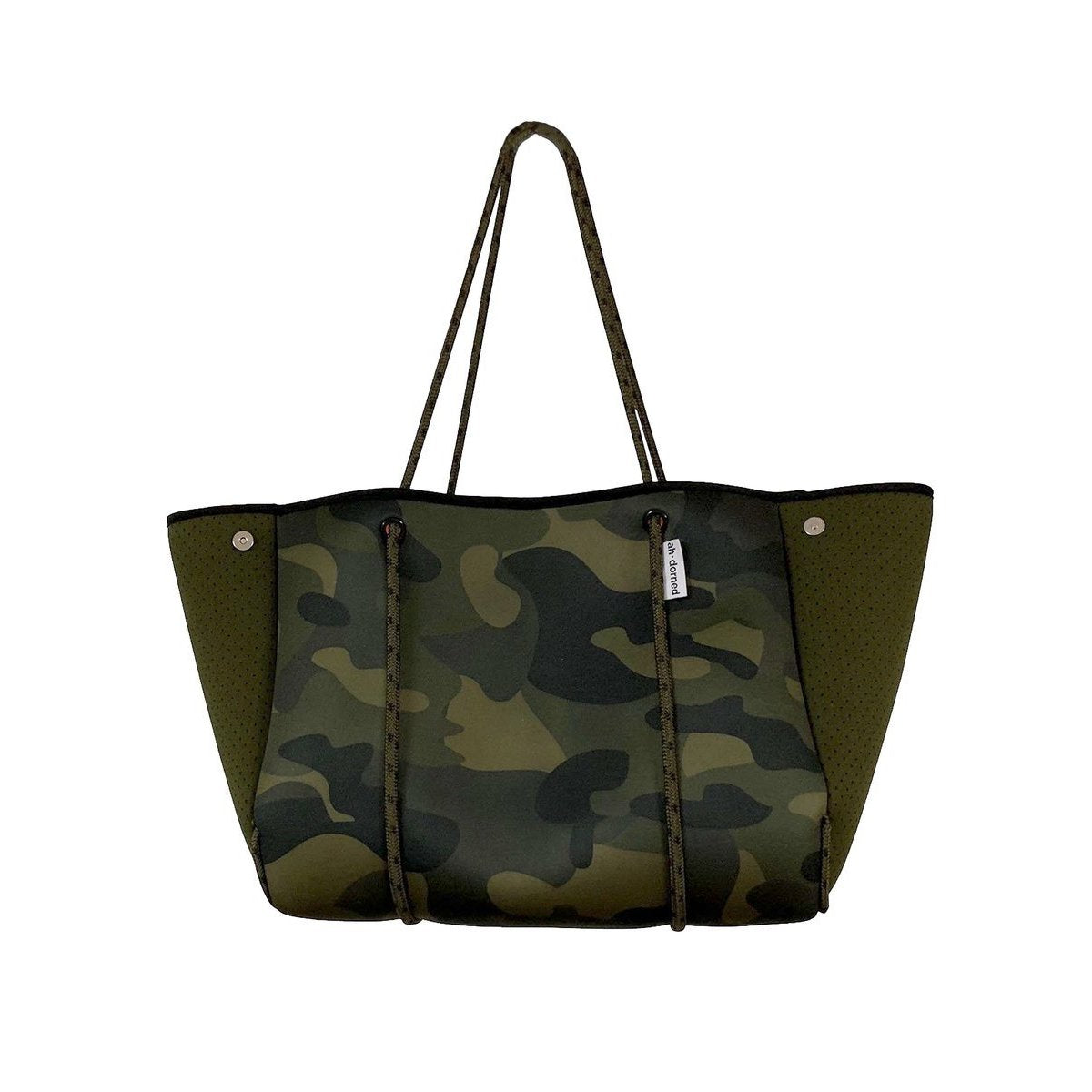 Camo neoprene tote online bag