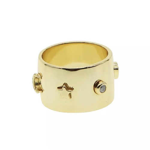 Cigar Band Charm Ring