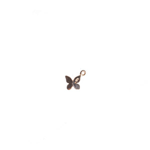 Mini Butterfly Charm- Rose Gold