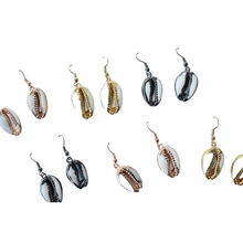 Load image into Gallery viewer, Cowrie Shell Earrings