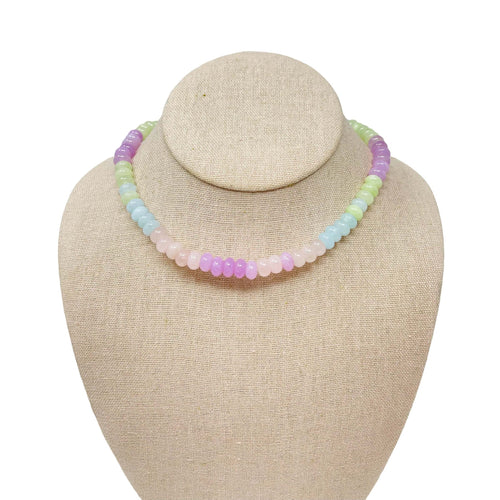 Opal Gemstone Necklace - Pastel Multi