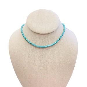 Thin Blue Stone Necklace