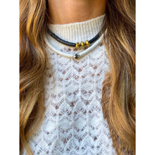 Load image into Gallery viewer, Stacked Choker Necklace | White Batik